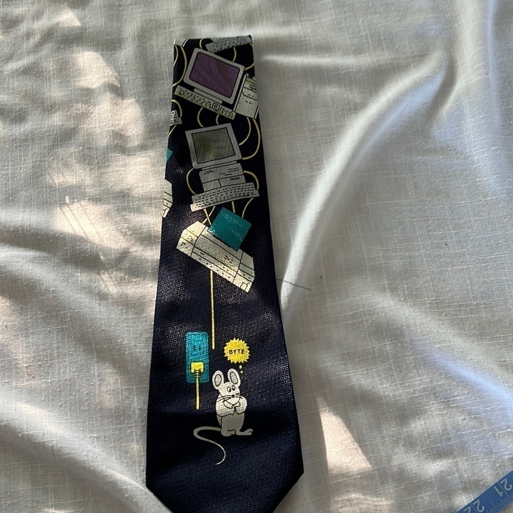 Renaissance Hand Made Computer Mouse Tie